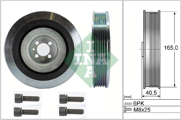 Belt Pulley Set, crankshaft